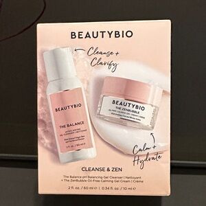 BeautyBio Cleanse & Zen Skincare Duo - White & Pink